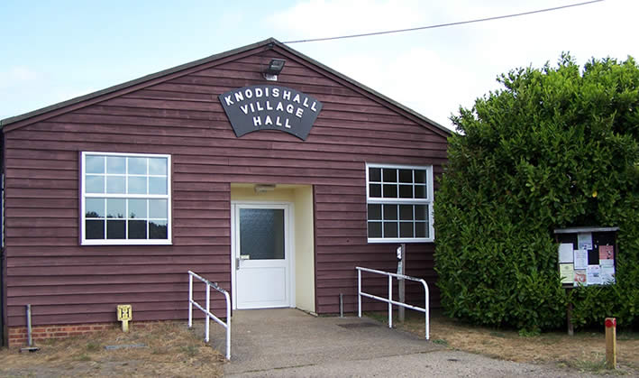 Knodishall village hall, venue for Page Pilates classes